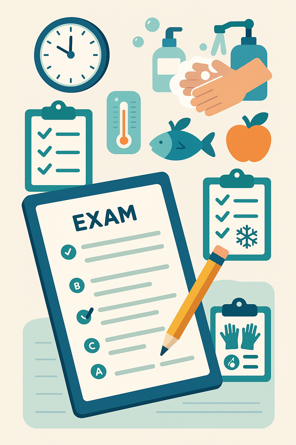 Hijyen Belgesi Sınav Soruları (2026): Konu Ağırlıkları & Örnek Cevaplar